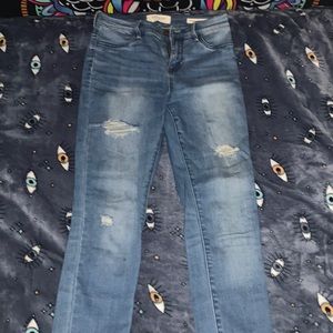 High-rise skinny jeans